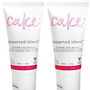 Cake Desserted Island Supreme Body Mousse Set of 2 Lot New